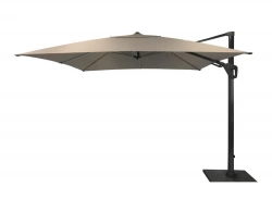 Parasol déporté Elios Novasun orientable alu/novasun - chiné clair 3 x 3 m