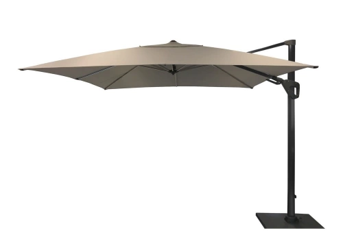 Parasol déporté Elios Novasun orientable alu/novasun - chiné clair 3 x 3 m