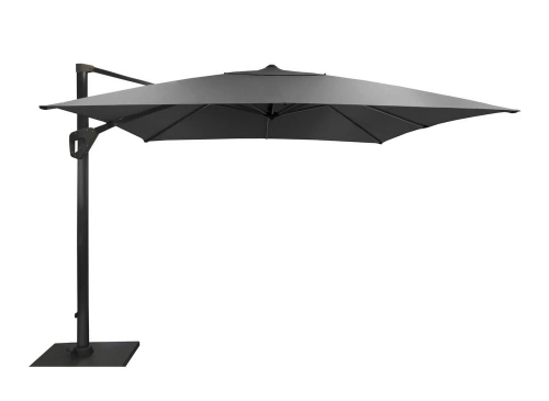 Parasol déporté Elios Novasun orientable alu/novasun - chiné foncé 3 x 3 m