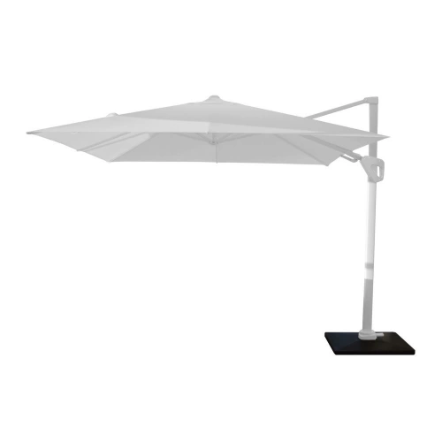 Parasol déporté Elios orientable alu/novasun - blanc 3 x 3 m