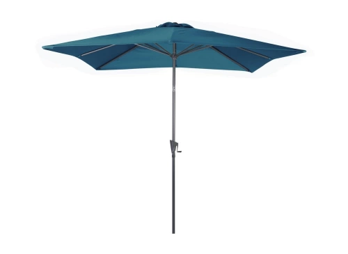 Parasol droit Manivelle tilt - grey/bleu 2.5 x 2.5 m