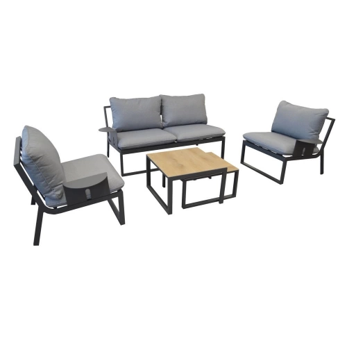 Salon de détente Rodez - grey (set complet)