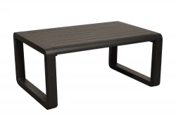 Table basse de jardin rectangulaire Quenza II - graphite 90 x 40 x 60 cm