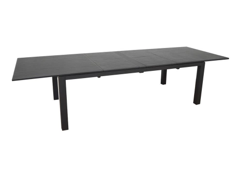 Table de jardin rectangulaire extensible Genes - graphite 220/270/320 cm