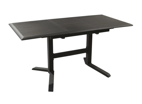 Table de jardin rectangulaire extensible Sotta en aluminium - graphite 110/150 cm