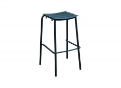 Tabouret de jardin haut empilable Perfect - bleu 50 x 79 x 46 cm