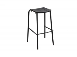 Tabouret de jardin haut empilable Perfect - graphite 50 x 79 x 46 cm