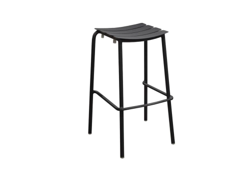 Lot de 2 tabourets de jardin haut empilable Perfect - graphite - 50 x 79 x 46 cm