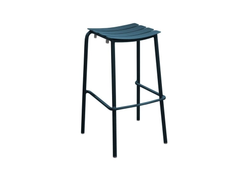 Lot de 2 tabourets de jardin haut empilable Perfect - bleu - 50 x 79 x 46 cm