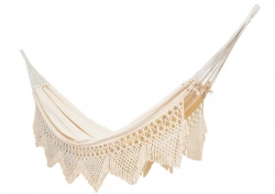 Toile de hamac Personal 105 Frange - 265 x 170 cm - Naturel