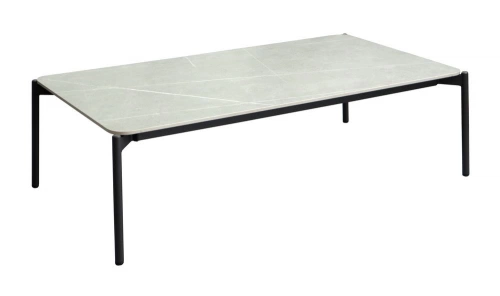 Table basse de jardin Ambiance en aluminium/céramique - graphite