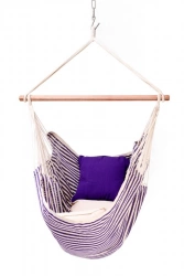 Toile de hamac chaise suspendue avec bois d'écartement - marin