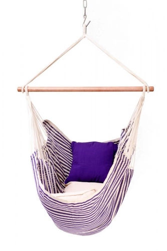 Toile de hamac chaise suspendue avec bois d'écartement - marin