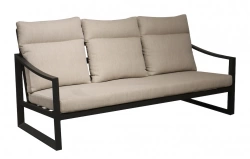 Canapé 3 places - PRADO - Aluminium époxy - Graphite