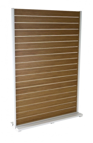 Claustra - LOUISIANE - Aluminium époxy - Lattes Heat Transfer - Crème/Chêne