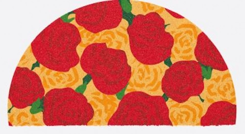 Paillasson 1/2 Rond Fibre Naturelle - Automne