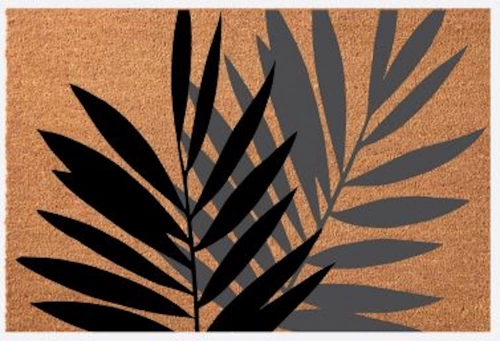 Paillasson 60x40 Fibre Naturelle - Feuilles