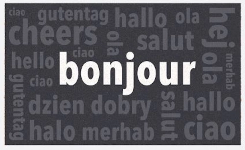 Paillasson 75x45 Fibre Naturelle - Hello