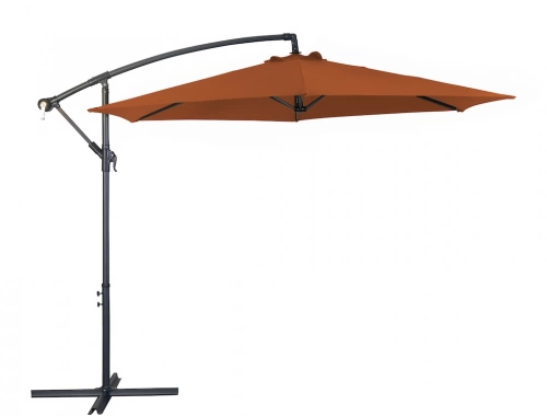 Parasol déporté - ECO - Acier - Ø300 - Sienne