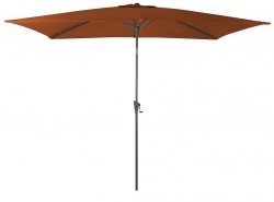 Parasol droit - TILT - Aluminium époxy - Acier - 3x2m - Sienne