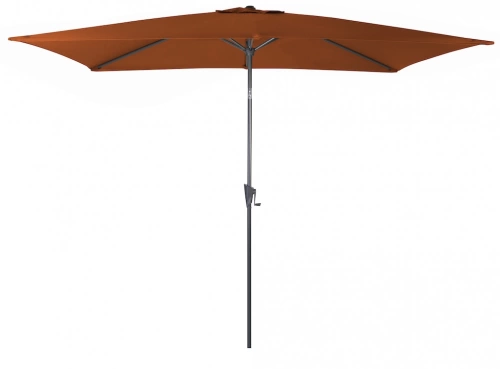 Parasol droit - TILT - Aluminium époxy - Acier - 3x2m - Sienne