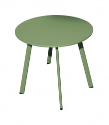 Table basse - MASSAÏ - Acier époxy - Ø60 cm - Amande