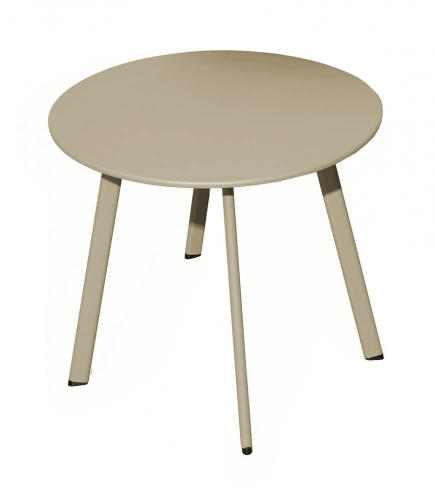 Table basse - MASSAÏ - Acier époxy - Ø60 cm - Sand