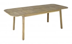 Table de jardin extensible en acacia FSC – MONACO 160/210 x 90 – Allonge papillon