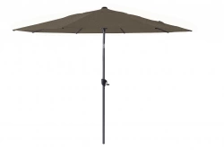 Parasol droit en aluminium inclinable avec manivelle – Ø300 cm – Coloris chiné naturel