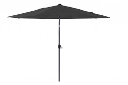 Parasol droit en aluminium inclinable avec manivelle – Ø300 cm – Coloris chiné graphite