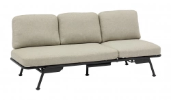 Canapé modulable SUNSET – Aluminium époxy – Graphite / Chiné anthracite