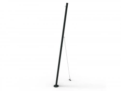 Mat incliné acier + câble tension Matvoild, 2m50 gris