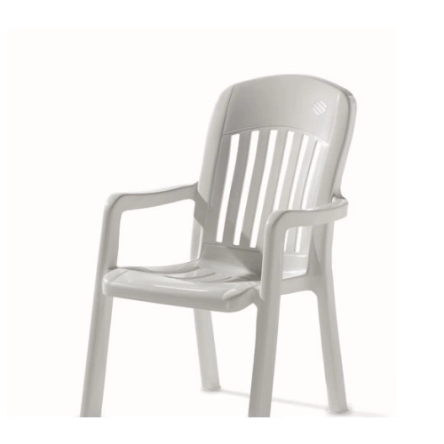Fauteuil résine empilable COMTESSE blanc